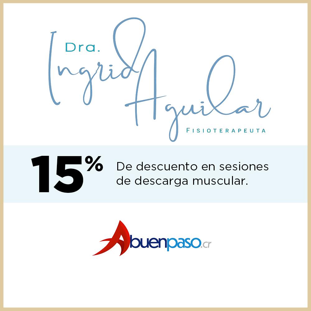 Descuento en fisioterapia Dra. Ingrid Aguilar