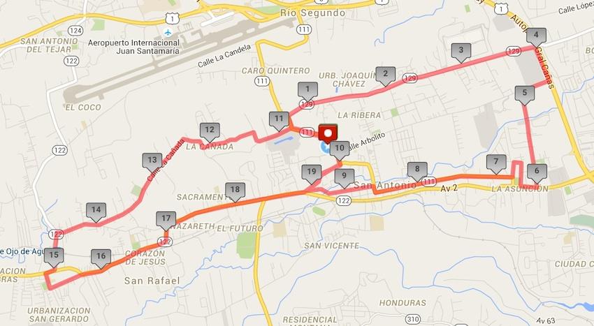 Mapa* 21k (clica para ver detalles)