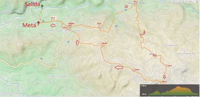 Mapa 36.3 km