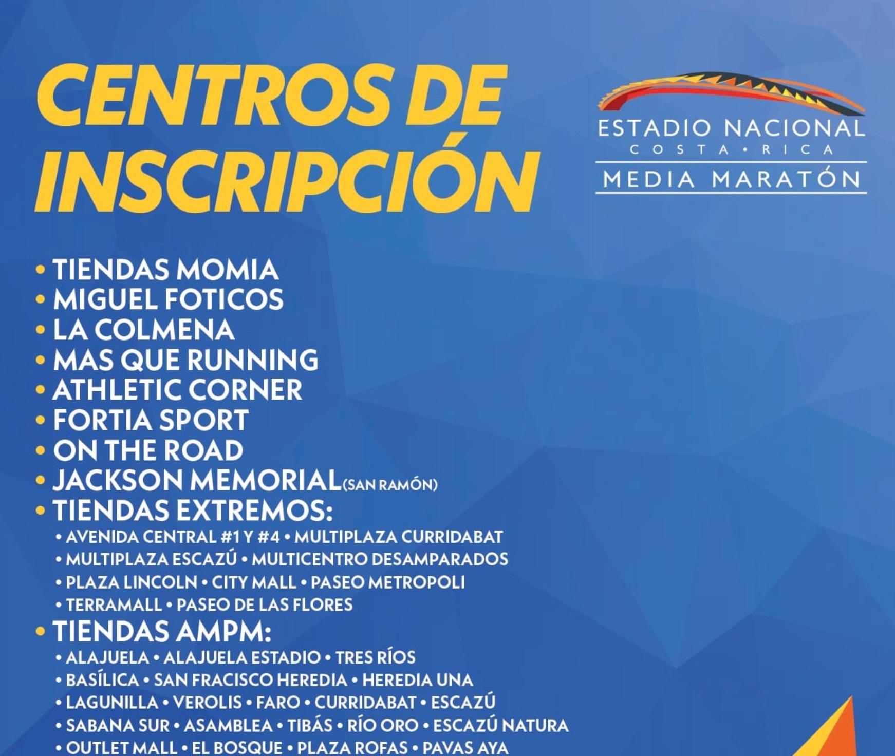 Lugares de inscripción físicos