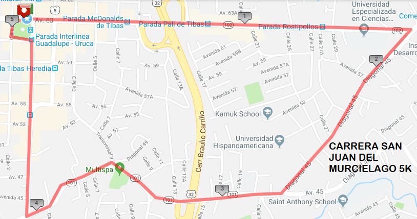 Mapa 5k